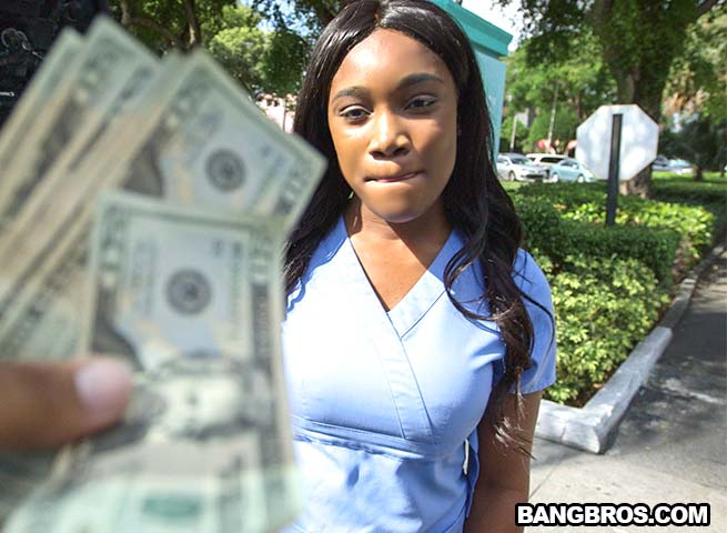 Hot Ebony Nurse Gets Banged On The Bus bangbus